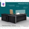 Προστατευτικό Plexiglass Γκισέ Ταμείου - Stand Premium Plus 6mm 150cm