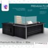 Προστατευτικό Plexiglass Γκισέ Ταμείου - Stand Premium Plus 6mm 80cm - με σύνθεση