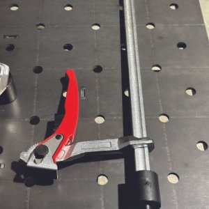 Alternative view of FLATBED Mechanical clamp 300x120mm FL-M-30012 με μηχανισμό καστάνιας και universal pin Φ16mm