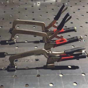 Alternative view of FLATBED toogle clamp FL-Τ με μηχανισμό γρήγορης σύσφιξης και universal pin Φ16mm