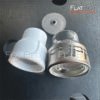 FUPA 12 Pyrex glass with Titanium Ring & Ceramic cup set